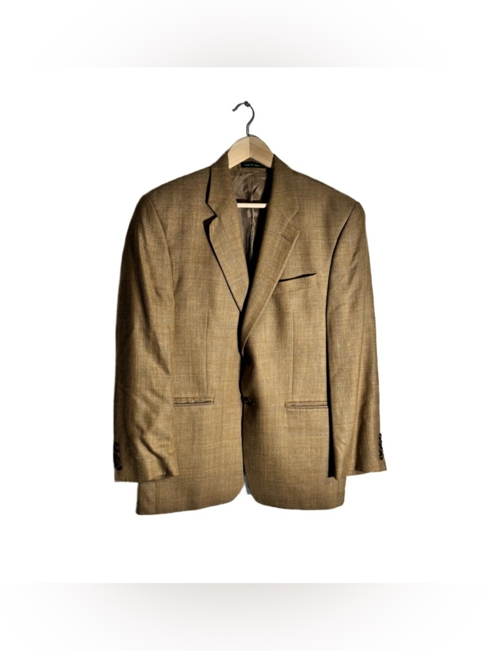Lauren Ralph Lauren Men's 40 Regular Wool Blazer Sport Coat Tan Tweed Canada - Picture 2 of 7